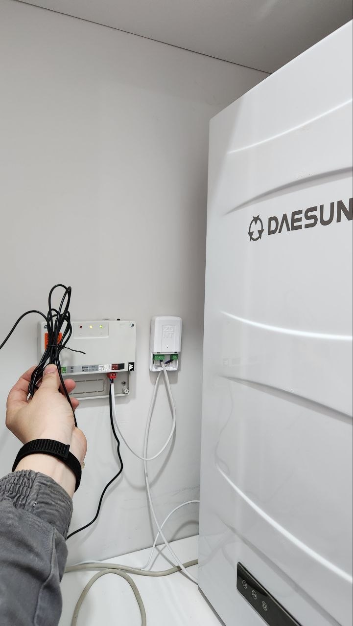 Смонтированный термостат ZONT с котлом Daesung E24